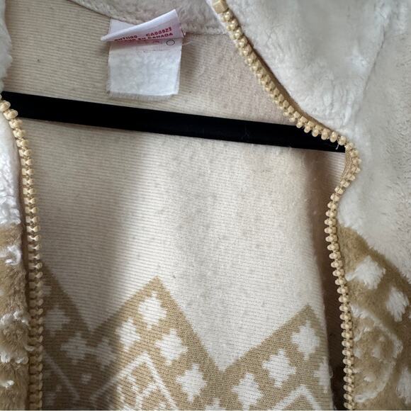 Vintage Milton Funwear Full Zip Feather Southwestern Cream Beige Jacket - Picture 4 of 7